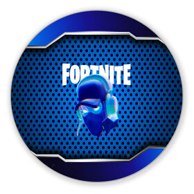 Коврик для мышки круглый с принтом FORTNITE NINJA в Петрозаводске, резина и полиэстер | круглая форма, изображение наносится на всю лицевую часть | 2019 | battle royale | chapter 2 | epic games | fortnite | game | season x | zombie | зомби | фортнайт