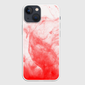 Чехол для iPhone 13 mini с принтом RED SMOKE в Петрозаводске,  |  | дым | клякса | краски | красный туман | текстура