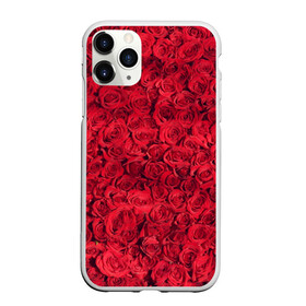 Чехол для iPhone 11 Pro Max матовый с принтом Розы в Петрозаводске, Силикон |  | красная | красное | красные | красный | лепестки | природа | растение | растения | роза | розочки | розы | флора | цветок | цветочки | цветы