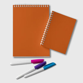 Блокнот с принтом Радуга v6 - оранжевый в Петрозаводске, 100% бумага | 48 листов, плотность листов — 60 г/м2, плотность картонной обложки — 250 г/м2. Листы скреплены удобной пружинной спиралью. Цвет линий — светло-серый
 | без дизайна | без картинки | одноцветные | оранжевый