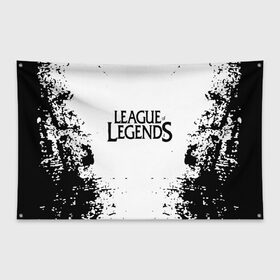 Флаг-баннер с принтом League of legends в Петрозаводске, 100% полиэстер | размер 67 х 109 см, плотность ткани — 95 г/м2; по краям флага есть четыре люверса для крепления | best | build | bunnyfufuu | league | league of legends | league of legends pro guides | lol | lol montage | moba | offiners | proguides | riot | riot games | stream highlights | лига легенд | лол | оффинерс