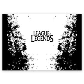 Поздравительная открытка с принтом League of legends в Петрозаводске, 100% бумага | плотность бумаги 280 г/м2, матовая, на обратной стороне линовка и место для марки
 | best | build | bunnyfufuu | league | league of legends | league of legends pro guides | lol | lol montage | moba | offiners | proguides | riot | riot games | stream highlights | лига легенд | лол | оффинерс