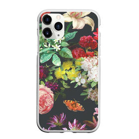 Чехол для iPhone 11 Pro матовый с принтом Цветы в Петрозаводске, Силикон |  | Тематика изображения на принте: арт | бабочка | бабочки | белая лилия | белый | желтый | зеленый | картина | краски | красный | лилии | лилия | рисунок | рисунок красками | роза | розовая роза | розовый | розы | тёмный | фиолетовый