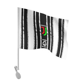 Флаг для автомобиля с принтом ювентус в Петрозаводске, 100% полиэстер | Размер: 30*21 см | no pirlo no party juventus | фк | фк ювентус | ювентус футболка
