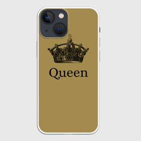 Чехол для iPhone 13 mini с принтом Фредди Меркьюри в Петрозаводске,  |  | queen | корона | рок | рок группа | фредди меркьюри.