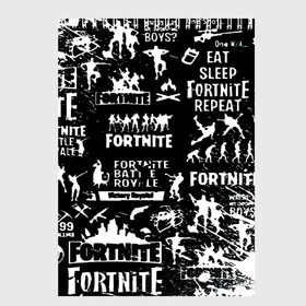 Скетчбук с принтом Fortnite в Петрозаводске, 100% бумага
 | 48 листов, плотность листов — 100 г/м2, плотность картонной обложки — 250 г/м2. Листы скреплены сверху удобной пружинной спиралью | 2 глава | 2 сезон | fortnite | fortnite 2 | game | боевой пропуск | боевой пропуск 2 сезона 2 главы фортнайт | игра | фортнайт | экшен