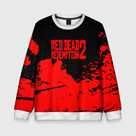 Детский свитшот 3D с принтом RED DEAD REDEMPTION 2 в Петрозаводске, 100% полиэстер | свободная посадка, прямой крой, мягкая тканевая резинка на рукавах и понизу свитшота | Тематика изображения на принте: rdr 2 | rdr2 | rdr2 pc | red dead 2 | red dead online | red dead redemption | red dead redemption 2 | red dead redemption 2 gameplay | red dead redemption 2 pc | western