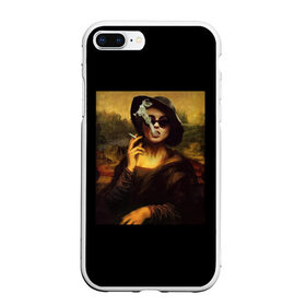 Чехол для iPhone 7Plus/8 Plus матовый с принтом jaKondA в Петрозаводске, Силикон | Область печати: задняя сторона чехла, без боковых панелей | jakonda | mona lisa | smoking | woman | девушка | джаконда | мона лиза