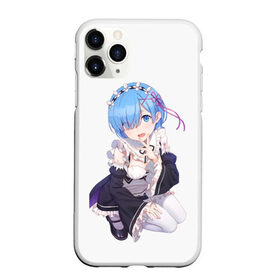 Чехол для iPhone 11 Pro Max матовый с принтом ReZero в Петрозаводске, Силикон |  | anime | glitch | japan | ram | re | rem | rezero | senpai | subaru | waifu | zero | анимация | аниме | вайфу | глитч | глич | мультсериал | мультфильм | семпай | сенпай | сериал | япония