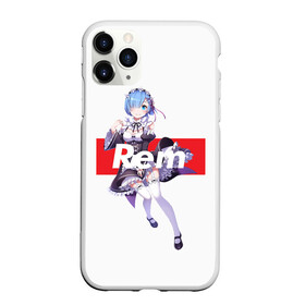 Чехол для iPhone 11 Pro Max матовый с принтом ReZero в Петрозаводске, Силикон |  | anime | glitch | japan | ram | re | rem | rezero | senpai | subaru | waifu | zero | анимация | аниме | вайфу | глитч | глич | мультсериал | мультфильм | семпай | сенпай | сериал | япония