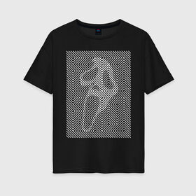 Женская футболка хлопок Oversize с принтом Halloween 2020 в Петрозаводске, 100% хлопок | свободный крой, круглый ворот, спущенный рукав, длина до линии бедер
 | 2020 | halloween | линии | линия | праздник | цифры