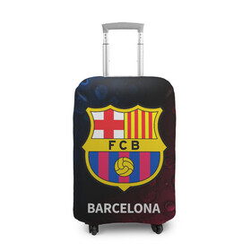 Чехол для чемодана 3D с принтом BARCELONA / БАРСЕЛОНА в Петрозаводске, 86% полиэфир, 14% спандекс | двустороннее нанесение принта, прорези для ручек и колес | barca | barcelona | barsa | barselona | fcb | logo | messi | барса | барселона | знак | клуб | лого | логотип | логотипы | месси | символ | символы | футбол | футбольная | футбольный