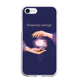 Чехол для iPhone 7/8 матовый с принтом Генерация энергии в Петрозаводске, Силикон | Область печати: задняя сторона чехла, без боковых панелей | волшебство | йога | магия | медитация | сила | эзотерика | энергия