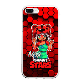 Чехол для iPhone 7Plus/8 Plus матовый с принтом Nita Brawl Stars в Петрозаводске, Силикон | Область печати: задняя сторона чехла, без боковых панелей | anime | brawl | brawl stars | brawlstars | brawl_stars | jessie | nita | аниме | бравл | бравлстарс | девочка | девочка в шкуре медведя | девушка | манга | медведь | нета | нита