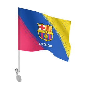 Флаг для автомобиля с принтом BARCELONA / БАРСЕЛОНА в Петрозаводске, 100% полиэстер | Размер: 30*21 см | barca | barcelona | barsa | barselona | fcb | logo | messi | барса | барселона | знак | клуб | лого | логотип | логотипы | месси | символ | символы | футбол | футбольная | футбольный