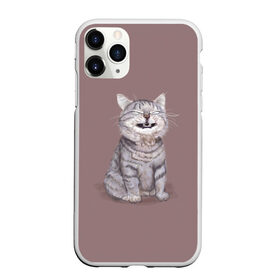 Чехол для iPhone 11 Pro Max матовый с принтом Котёнок ыыы в Петрозаводске, Силикон |  | Тематика изображения на принте: арт | кот | котёнок | кошка | мем | мемный кот | мемный котенок | мэм | мэмный котёнок | рисунок | серый | серый кот | тёмный | фиолетовый