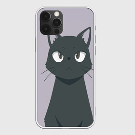 Чехол для iPhone 12 Pro Max с принтом Чёрный кот в Петрозаводске, Силикон |  | Тематика изображения на принте: аниме | аниме кот | арт | кёрный котёнок | кот | котёнок | кошка | рисунок | чёрная кошка | черный кот | черный котенок