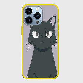 Чехол для iPhone 13 Pro с принтом Черный Кот из аниме в Петрозаводске,  |  | аниме | аниме кот | арт | кёрный котёнок | кот | котёнок | кошка | рисунок | чёрная кошка | черный кот | черный котенок