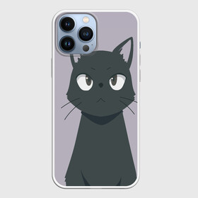 Чехол для iPhone 13 Pro Max с принтом Черный Кот из аниме в Петрозаводске,  |  | аниме | аниме кот | арт | кёрный котёнок | кот | котёнок | кошка | рисунок | чёрная кошка | черный кот | черный котенок