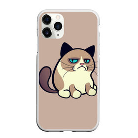 Чехол для iPhone 11 Pro Max матовый с принтом Великий Grumpy Cat в Петрозаводске, Силикон |  | Тематика изображения на принте: grumpy cat | арт | кот | кот grumpy cat | котёнок | кошка | недовольный кот | рисунок