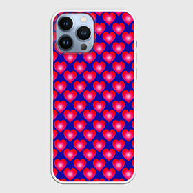 Чехол для iPhone 13 Pro Max с принтом Неоновые сердца в Петрозаводске,  |  | hearts | love is | neon | pattern | valentines day | алиса | бабушка | валентина | влюбленные | девушке | дочь | лучшая | любимая | любовь | мама | подарок | романтика | свадьба | сердечки | сердечко | сердце | сестра | узор