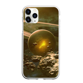 Чехол для iPhone 11 Pro матовый с принтом Saturn в Петрозаводске, Силикон |  | Тематика изображения на принте: cosmos | meteorite | saturn | space | космос | метеорит | пространство | сатурн