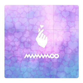Магнитный плакат 3Х3 с принтом Mamamoo в Петрозаводске, Полимерный материал с магнитным слоем | 9 деталей размером 9*9 см | cute | heat | k pop | korean | mamamoo | жест | кпоп | мамаму | милый | сердце