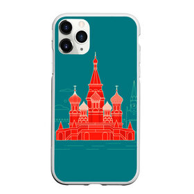 Чехол для iPhone 11 Pro Max матовый с принтом Москва в Петрозаводске, Силикон |  | Тематика изображения на принте: красная площадь | кремль | москва | патриот | россия | туризм