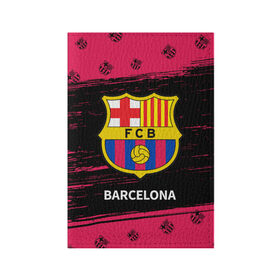 Обложка для паспорта матовая кожа с принтом BARCELONA / БАРСЕЛОНА в Петрозаводске, натуральная матовая кожа | размер 19,3 х 13,7 см; прозрачные пластиковые крепления | barca | barcelona | barsa | barselona | fcb | logo | messi | барса | барселона | знак | клуб | лого | логотип | логотипы | месси | символ | символы | футбол | футбольная | футбольный