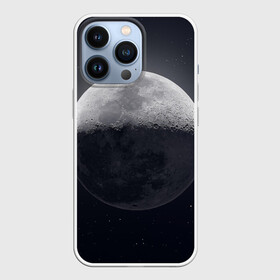Чехол для iPhone 13 Pro с принтом луна в Петрозаводске,  |  | Тематика изображения на принте: moon | звезды | космос | луна | планета