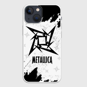Чехол для iPhone 13 mini с принтом METALLICA   МЕТАЛЛИКА в Петрозаводске,  |  | hetfield | james | logo | metal | metalica | metallica | music | rock | star | джеймс | звезда | знак | ларс | лого | логотип | логотипы | метал | металика | металлика | музыка | рок | символ | символы | ульрих | хэтфилд