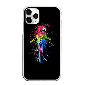 Чехол для iPhone 11 Pro Max матовый с принтом Попугай в Петрозаводске, Силикон |  | Тематика изображения на принте: bird | colors | eweryday | life | nature | ара | креатив | повседневный стиль | попугай | природа | птица | радуга | разноцветный | темный