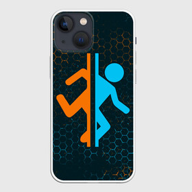 Чехол для iPhone 13 mini с принтом PORTAL   ПОРТАЛ в Петрозаводске,  |  | game | games | half | half life | halflife | life | logo | portal | portal 2 | portal2 | valve | игра | игры | лайф | лого | логотип | логотипы | портал | портал 2 | портал2 | символ | символы | халф | халф лайф | халфлайф