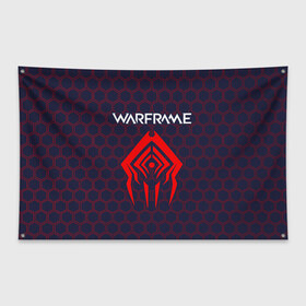 Флаг-баннер с принтом WARFRAME ВАРФРЕЙМ в Петрозаводске, 100% полиэстер | размер 67 х 109 см, плотность ткани — 95 г/м2; по краям флага есть четыре люверса для крепления | frame | game | games | logo | prime | war | warframe | вар | варфрейм | игра | игры | кува | лого | логотип | логотипы | прайм | символ | символы | фрейм