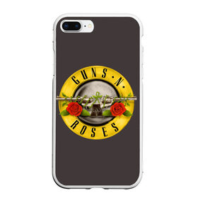 Чехол для iPhone 7Plus/8 Plus матовый с принтом Guns n Roses в Петрозаводске, Силикон | Область печати: задняя сторона чехла, без боковых панелей | music | rock | группа | звезда | рок