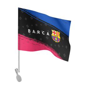 Флаг для автомобиля с принтом BARCELONA / БАРСЕЛОНА в Петрозаводске, 100% полиэстер | Размер: 30*21 см | barca | barcelona | barsa | barselona | fcb | logo | messi | барса | барселона | знак | клуб | лого | логотип | логотипы | месси | символ | символы | футбол | футбольная | футбольный