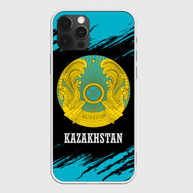 Чехол для iPhone 12 Pro Max с принтом KAZAKHSTAN КАЗАХСТАН в Петрозаводске, Силикон |  | flag | kazakhstan | qazaqstan | герб | захах | казахстан | кахахи | лого | нур султан | республика | символ | страна | флаг