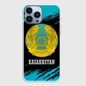 Чехол для iPhone 13 Pro Max с принтом KAZAKHSTAN   КАЗАХСТАН в Петрозаводске,  |  | flag | kazakhstan | qazaqstan | герб | захах | казахстан | кахахи | лого | нур султан | республика | символ | страна | флаг