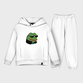 Детский костюм хлопок Oversize с принтом Pepe в очках EZ в Петрозаводске,  |  | ez | ezy | pepe | pepe frog | pepe в очках | silvername | twitch emout | vernyshavermy | вернишаверму | жабка в очках | папич | твич