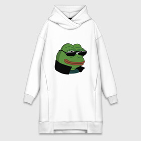 Платье-худи хлопок с принтом Pepe в очках EZ в Петрозаводске,  |  | ez | ezy | pepe | pepe frog | pepe в очках | silvername | twitch emout | vernyshavermy | вернишаверму | жабка в очках | папич | твич