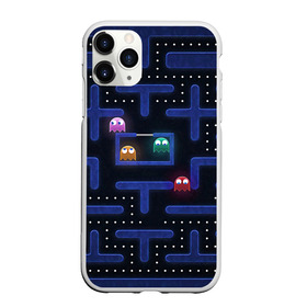 Чехол для iPhone 11 Pro матовый с принтом Pacman в Петрозаводске, Силикон |  | Тематика изображения на принте: pac man | pacman | аркады | пакмэн