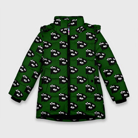 Зимняя куртка для девочек 3D с принтом SUPER MARIO в Петрозаводске, ткань верха — 100% полиэстер; подклад — 100% полиэстер, утеплитель — 100% полиэстер. | длина ниже бедра, удлиненная спинка, воротник стойка и отстегивающийся капюшон. Есть боковые карманы с листочкой на кнопках, утяжки по низу изделия и внутренний карман на молнии. 

Предусмотрены светоотражающий принт на спинке, радужный светоотражающий элемент на пуллере молнии и на резинке для утяжки. | Тематика изображения на принте: luigi | mario | super | super mario | братья марио | денди | луиджи | марио | марио денди | супер марио