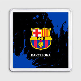 Магнит 55*55 с принтом BARCELONA / БАРСЕЛОНА в Петрозаводске, Пластик | Размер: 65*65 мм; Размер печати: 55*55 мм | Тематика изображения на принте: barca | barcelona | barsa | barselona | fcb | logo | messi | барса | барселона | знак | клуб | лого | логотип | логотипы | месси | символ | символы | футбол | футбольная | футбольный
