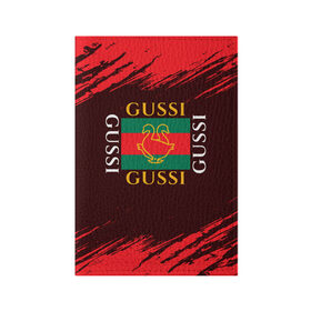 Обложка для паспорта матовая кожа с принтом GUSSI / ГУСИ в Петрозаводске, натуральная матовая кожа | размер 19,3 х 13,7 см; прозрачные пластиковые крепления | Тематика изображения на принте: anti | antibrand | brand | fashion | gucci | gusi | gussi | logo | meme | memes | анти | антибренд | бренд | гуси | гуччи | забавные | лого | логотип | мем | мемы | мода | прикол | приколы | прикольные | символ