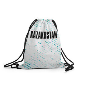 Рюкзак-мешок 3D с принтом KAZAKHSTAN / КАЗАХСТАН в Петрозаводске, 100% полиэстер | плотность ткани — 200 г/м2, размер — 35 х 45 см; лямки — толстые шнурки, застежка на шнуровке, без карманов и подкладки | 