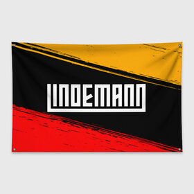 Флаг-баннер с принтом LINDEMANN ЛИНДЕМАНН в Петрозаводске, 100% полиэстер | размер 67 х 109 см, плотность ткани — 95 г/м2; по краям флага есть четыре люверса для крепления | lindeman | lindemann | logo | music | rammstein | ramstein | rock | til | till | линдеман | линдеманн | лого | логотип | логотипы | музыка | раммштайн | рамштайн | рок | символ | символы | солист | тилль | тиль