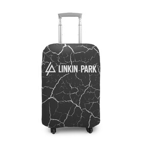 Чехол для чемодана 3D с принтом LINKIN PARK / ЛИНКИН ПАРК в Петрозаводске, 86% полиэфир, 14% спандекс | двустороннее нанесение принта, прорези для ручек и колес | linkin | linkinpark | logo | lp | music | park | rock | линкин | линкинпарк | лого | логотип | логотипы | лп | музыка | парк | рок | символ