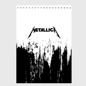 Скетчбук с принтом METALLICA МЕТАЛЛИКА в Петрозаводске, 100% бумага
 | 48 листов, плотность листов — 100 г/м2, плотность картонной обложки — 250 г/м2. Листы скреплены сверху удобной пружинной спиралью | hetfield | james | logo | metal | metalica | metallica | music | rock | star | джеймс | звезда | знак | ларс | лого | логотип | логотипы | метал | металика | металлика | музыка | рок | символ | символы | ульрих | хэтфилд