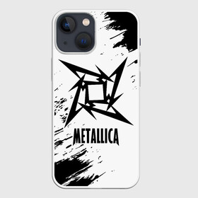 Чехол для iPhone 13 mini с принтом METALLICA   МЕТАЛЛИКА в Петрозаводске,  |  | hetfield | james | logo | metal | metalica | metallica | music | rock | star | джеймс | звезда | знак | ларс | лого | логотип | логотипы | метал | металика | металлика | музыка | рок | символ | символы | ульрих | хэтфилд