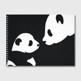 Альбом для рисования с принтом Panda в Петрозаводске, 100% бумага
 | матовая бумага, плотность 200 мг. | Тематика изображения на принте: bearcat | coon bear | panda | бамбуковый медвед | большая панда | гигантская панда